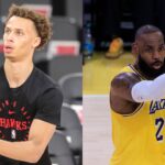 Dyson Daniels (L) and LeBron James (R)