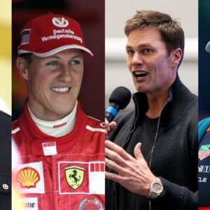 Lewis Hamilton, Michael Schumacher, Tom Brady, Max Verstappen