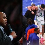 Charles Barkley (L), Jayson Tatum (R)