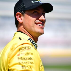 NASCAR Cup Series driver Joey Logano (22) during qualifying for the Pennzoil 400 at Las Vegas Motor Speedway.