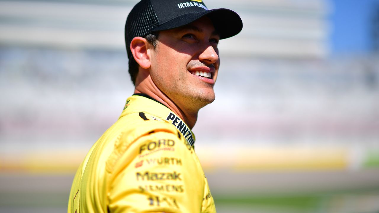 NASCAR Cup Series driver Joey Logano (22) during qualifying for the Pennzoil 400 at Las Vegas Motor Speedway.