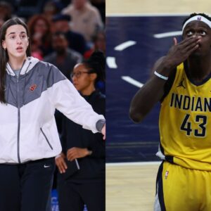 (L) Caitlin Clark (R) Pascal Siakam