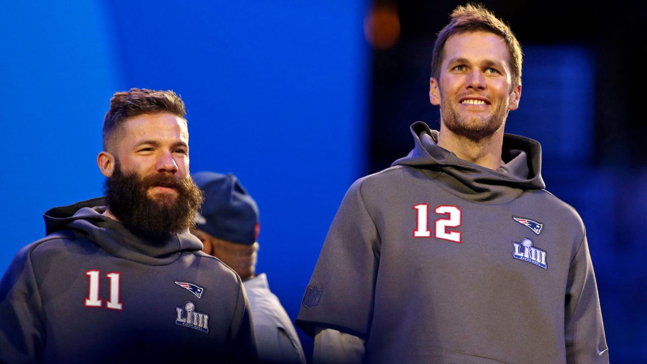 Julian Edelman and Tom Brady