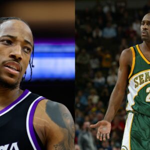 DeMar DeRozan (L) and Gary Payton (R)