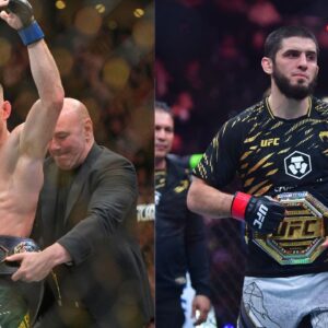 Jack Della Maddalena (L), Islam Makhachev (R)