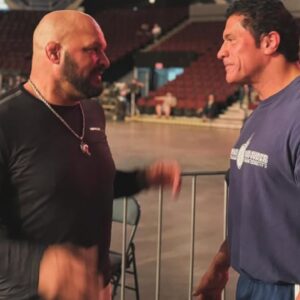 Mark Kerr (L), Dwayne Johnson (R)