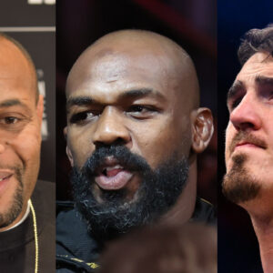 Daniel Cormier, Jon Jones and Tom Aspinall