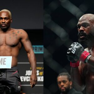 Derek Brunson (L), Jon Jones (R)