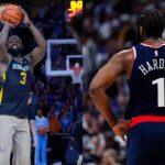 Dwyane Wade (L), James Harden (R)