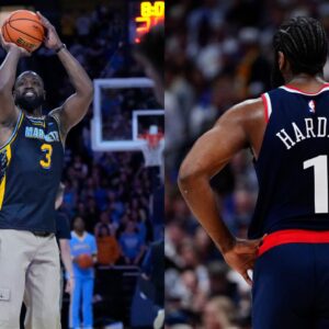 Dwyane Wade (L), James Harden (R)