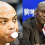 Charles Barkley (L) and Michael Jordan (R)