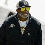 Colorado Buffaloes head coach Deion Sanders during the spring game at Folsom Field.