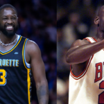 Dwyane Wade (L) and Michael Jordan (R)