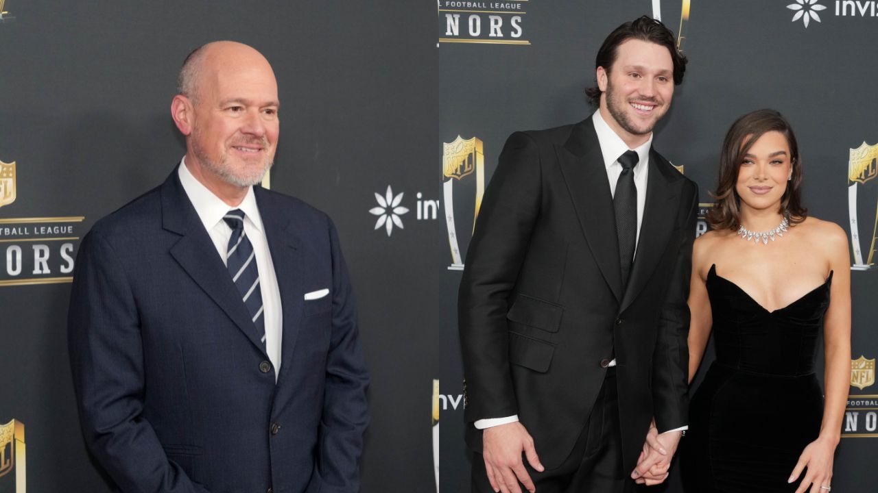 Rich Eisen, Josh Allen and Hailee Steinfeld