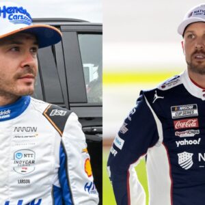 Kyle Larson and Denny Hamlin