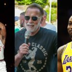 Wilt Chamberlain (L), Arnold Schwarzenegger (C), and Dwight Howard (R)