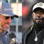 Aaron Rodgers (L) and Mike Tomlin (R)