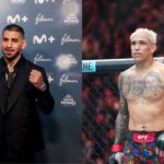 Ilia Topuria (L) and Charles Oliveira (R)