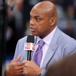 NBA TV analyst Charles Barkley talks on set before game three of the 2024 NBA Finals between the Boston Celtics and the Dallas Mavericks at American Airlines Center