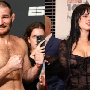 Sean Strickland (L), Nina Marie Daniele (R)