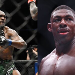 Kamaru Usman (L), Joaquin Buckley (R)