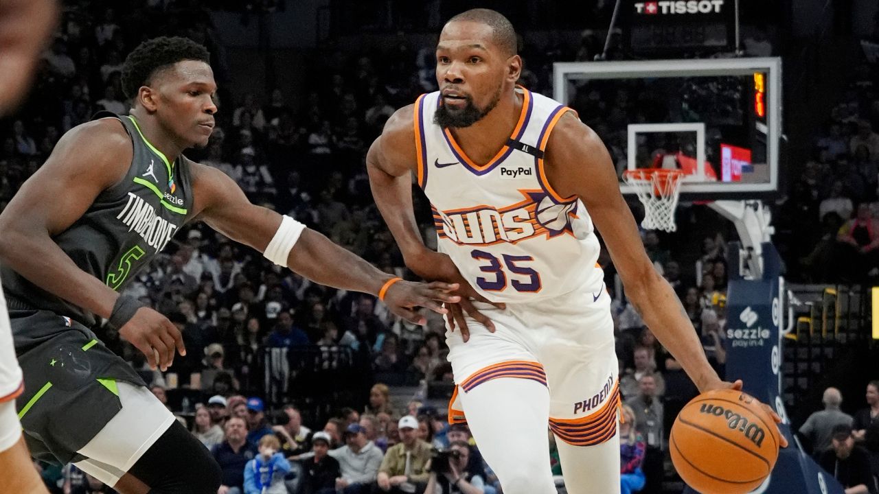 Kevin Durant, traded from Phoenix to Houston