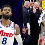 Paul George (L), Tyrese Haliburton (R)