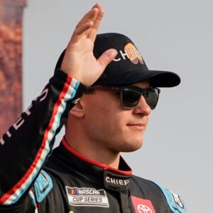 NASCAR Cup Series driver Corey Heim is introduced before the Cracker Barrel 400 at Nashville Superspeedway in Lebanon, Tenn., Sunday, June 1, 2025.