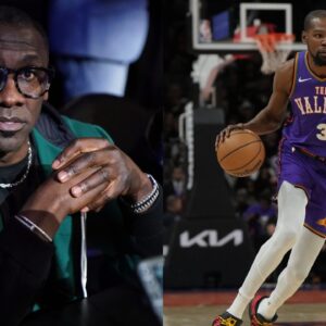 Shannon Sharpe (L), Kevin Durant (R)