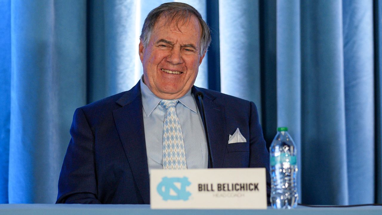 North Carolina Tar Heels new head coach Bill Belichick at Loudermilk Center for Excellence.