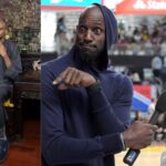 (L-R) Victor Wembanyama, Kevin Garnett, Paul Pierce