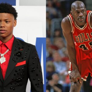 Ace Bailey (L) and Michel Jordan (R)