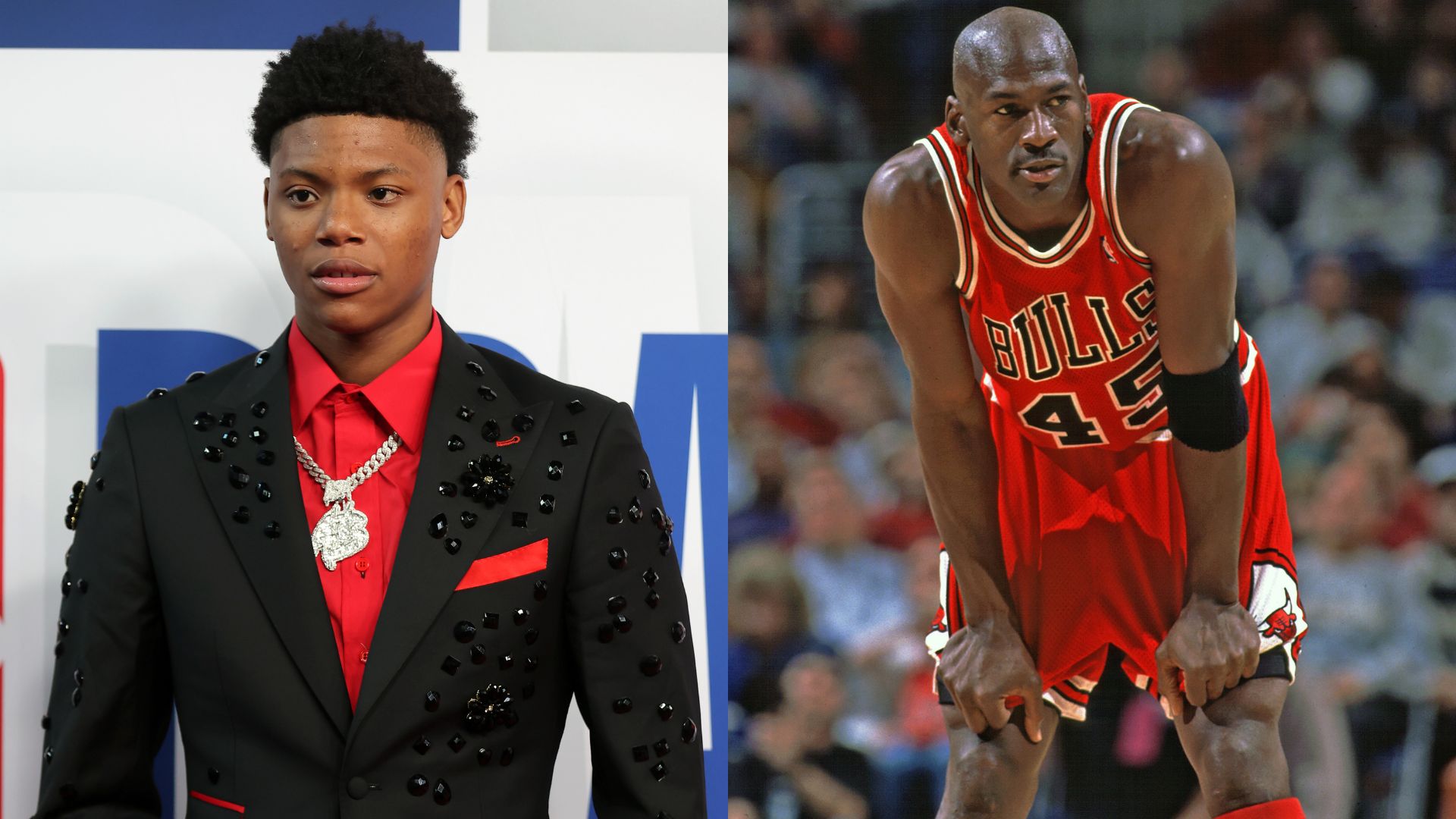 Ace Bailey (L) and Michel Jordan (R)