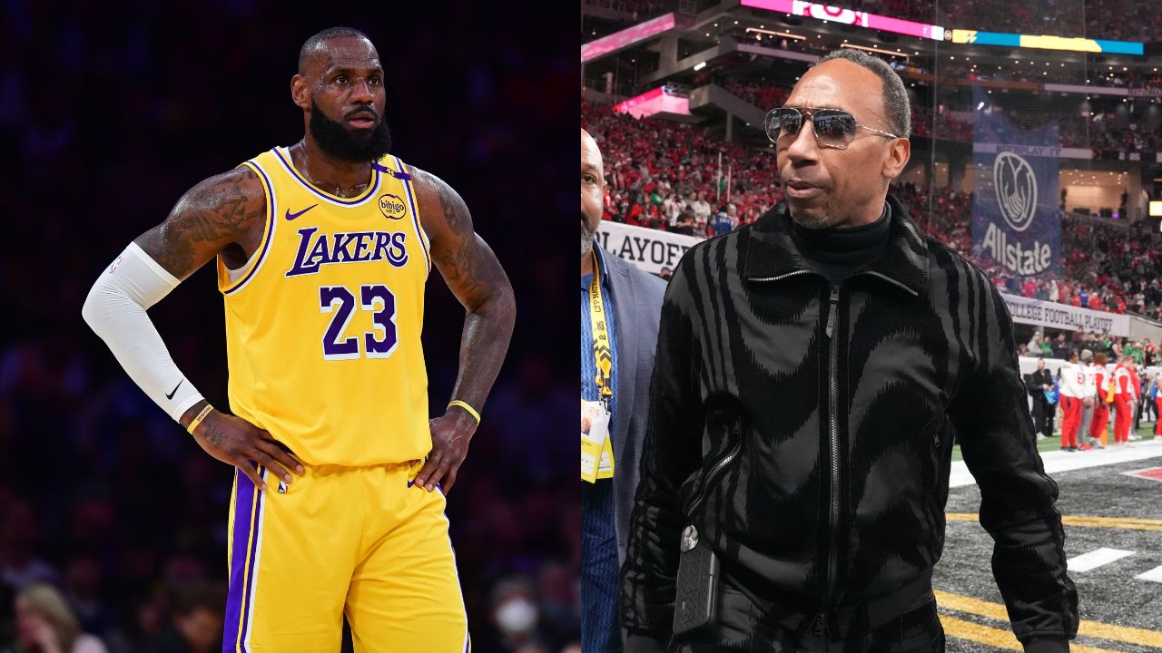 (L) LeBron James (R) Stephen A. Smith