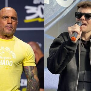 Joe Rogan (L), Nick Fuentes (R)