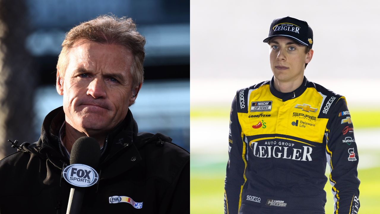 Kenny Wallace and Carson Hocevar