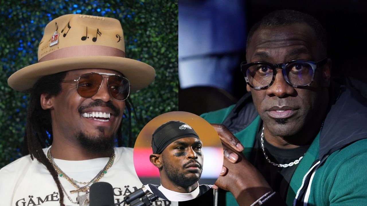 Cam Newton, Julio Jones, Shannon Sharpe