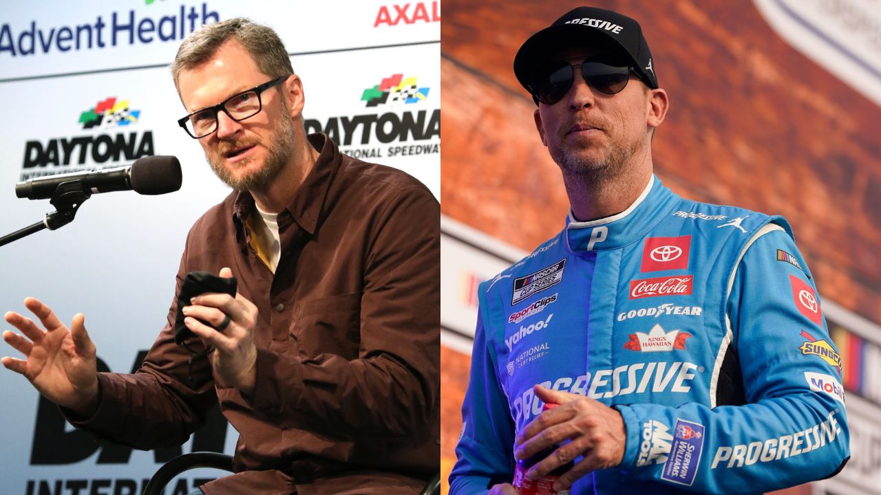 Dale Earnhardt Jr. and Denny Hamlin