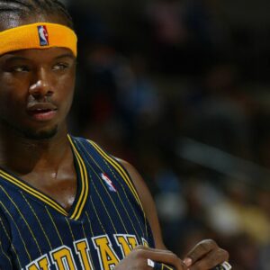 Jermaine O Neal (Indiana Pacers) - (Icon7664409) Basketball Herren NBA 2003 2004, Denver Nuggets - Indiana Pacers