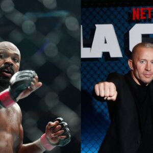 Jon Jones (L), Georges St-Pierre (R)