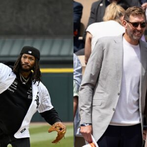 Derrick Rose (L), Dirk Nowitzki and Tony Parker at the Finals of the French Open (R)