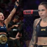 Kayla Harrison (L) and Amanda Nunes (R)