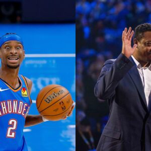 Shai Gilgeous-Alexander (L) and Paul Pierce (R)