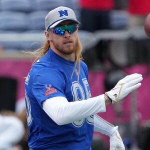 San Francisco 49ers tight end George Kittle (85) during NFC Practice for the Pro Bowl Games at Camping World Stadium.