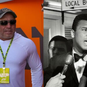 Joe Rogan (L), Muhammad Ali (R)