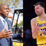 Magic Johnson and Luka Doncic
