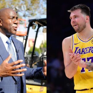 Magic Johnson and Luka Doncic