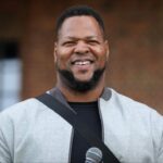 Ndamukong Suh at the NFL Experience London at the Battersea Power Station.