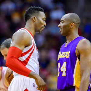 Dwight Howard (L) and Kobe Bryant (R)