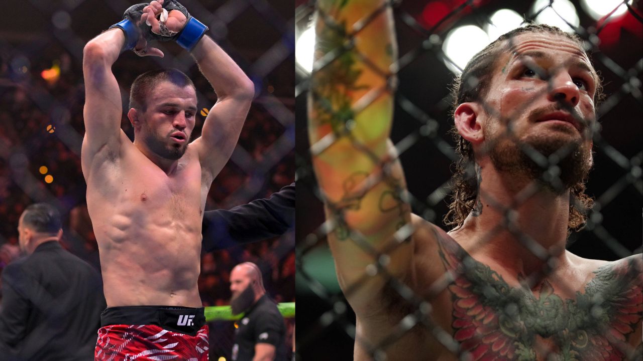 Umar Nurmagomedov (L), Sean O'Malley (R)